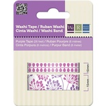 Паперовий скотч Purple Washi Tape, довжина 16 м, ширина 10 - 15 мм, 2 шт.