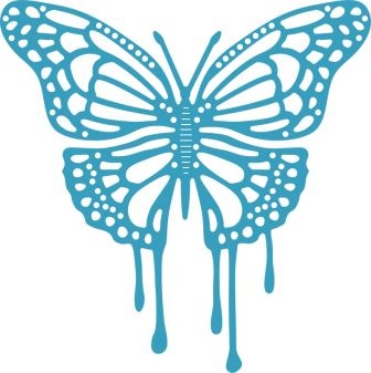 Ніж для вирубки від Cheery Lynn Designs - Dripping Butterfly