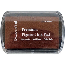 Штемпельная подушечка Dovecraft Pigment Ink Pads - Cocoa Brown, цвет коричневый