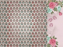 Аркуш двостороннього скрап-паперу Kaisercraft - Needle & Thread - котушки - Bobbin, 30,5x30,5см