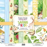Набір скрап-паперу Safari for kids 30,5x30,5см 10 аркушів, ТМ Фабрика Декору
