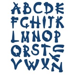 Нож для вырубки от Tattered Lace - Oriental Alphabet - Восточный алфавит