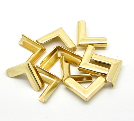 Уголки для альбомов, 19х16мм, цвет золото, 4 шт.