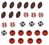 Набір декоративних ґудзиків Dress It Up - Tiny Sports Equipment
