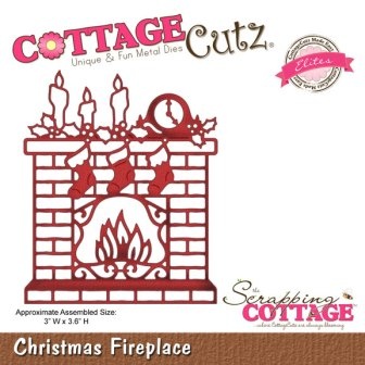 Ножі для вирубки CottageCutz Christmas Fireplace (Elites)