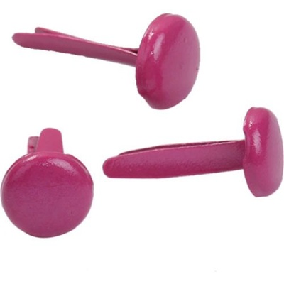 Набір брадс 9x4,5мм, 20 шт., темно-рожеві, фуксія