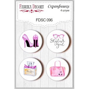 Набор скрапфишек Фабрика Декору из 4 шт FDSC 096