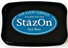 Перманентне чорнило Tsukineko - StazOn Pads Teal Blue