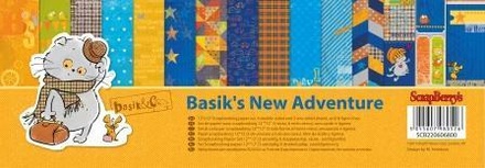 Набор бумаги для скрапбукинга от ScrapBerry's - Басик - Новые приключения, 30х30 см, 170 гр / м, 9 листов
