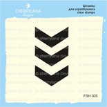Штампы от Cherrylana - Шеврон, 2х3,5 см