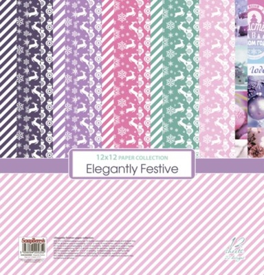 Набор бумаги для скрапбукинга от Scrapberry's - Зимние контрасты (10+2), 30,5х30,5 см, 190 гр/м