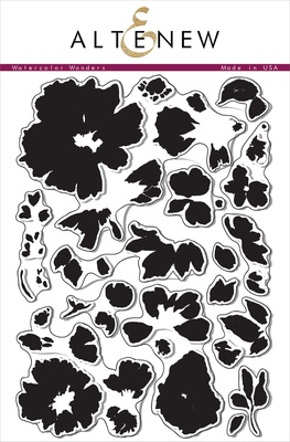 Набір акрилових штампів від Altenew - Watercolor Wonders, 24x16, ALT1021