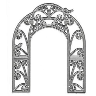 Ніж для вирубки Marianne Design - Craftables Dies- Birds Pergola - Бесідка з птахами