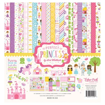Набор бумаги от Echo Park - Perfect Princess, 30х30, 12+1 лист