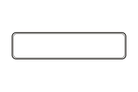 Акриловый штам  R026b Рамка, размер 6,9х1,6 см