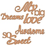 Набір декоративних елементів для шедоубокса №41, ТМ Фабрика Декору