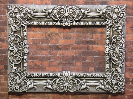 Рамочка гіпсова від E.B.А - Прямокутна (велика) з патинуванням, 12x9 см