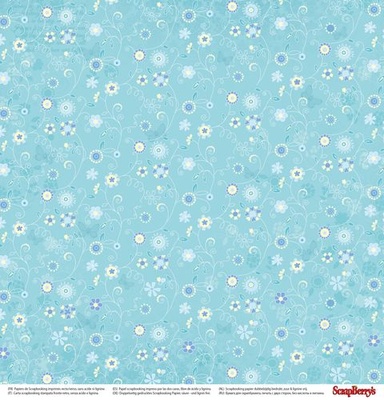 Бумага для скрапбукинга от ScrapBerry's - Подружки - Замечательный день, 30,5х30,5, 190 гр/м, двусторонняя