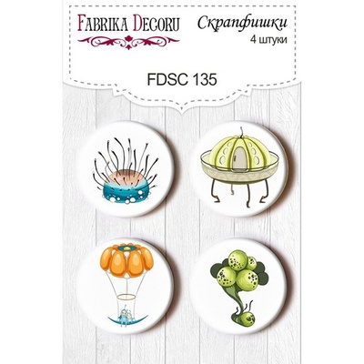 Набір скрап-фішок від ТМ Фабрика Декору з 4 шт