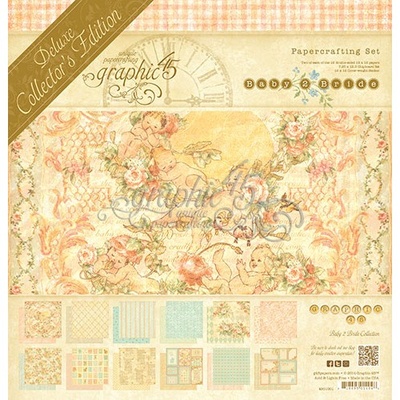 Набор скрапбумаги и декора Graphic 45 - Baby 2 Bride—Deluxe Collector's Edition, 30х30 см