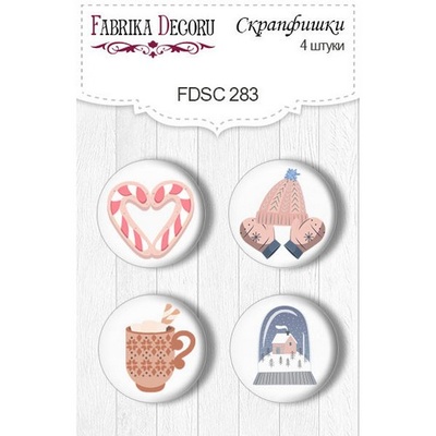 Набор скрапфишек ТМ Фабрика Декора из 4 шт № 283, Huge Winter