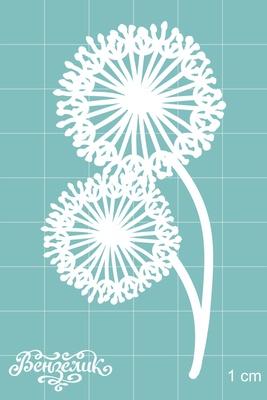 Чипборд від Вензелик - Кульбаба 02, розмір: 41x80 мм