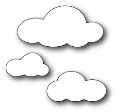 Ніж для вирубки від Poppystamps - Fluffy Cloud Trio
