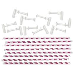 Трубочки і держаки для вертушок від We R Memory Keepers - Fuchsia Pinwheel Attachments