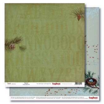 Набір паперу для скрапбукінгу від ScrapBerryʼs - В лісі, 30,5x30,5см, 190 г/м², 11 шт.