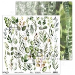 Аркуш скрап-паперу ABstudio - elements "Leafy paradise" 30x30cм