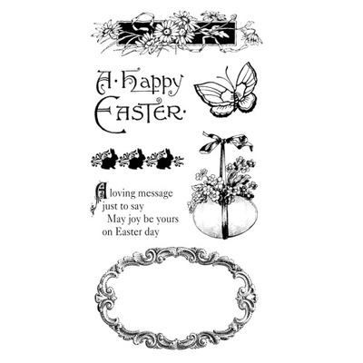 ЦЕНА СНИЖЕНА! Набор резиновых штампов Graphic 45 - Sweet Sentiments - Cling Stamp 3, 10х21 см