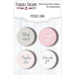 Набір скрап-фішок 4шт. Boho Baby Girl #596, ТМ Фабрика Декору