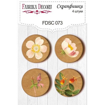 Набір скрап-фішок від ТМ Фабрика Декору з 4 шт. FDSC 073