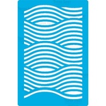 Трафарет - Фабрика Декору - Хвилі фон, 15см20см