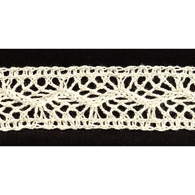 В’язане мереживо, колір бежевий, ширина 22 мм, довжина 90 см
