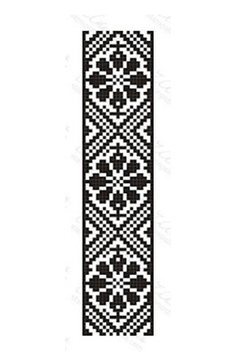 Акриловый штамп F033c Орнамент, размер 2,3 * 10,1 см