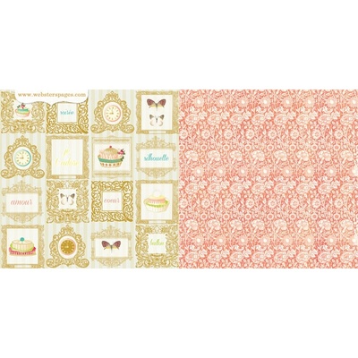 Аркуш двосторонній (s) Pages - from Paris -Paris Petit Caf? 30x30 см