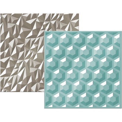 Набор папок для тиснения We R Memory Keepers - Gemstone Embossing Folders 6"X6", 15 x 15, 2шт. 