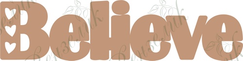 Чипборд від Вензелик - Believe, розмір: 26*105 мм