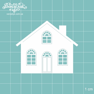 Чипборд от Вензелик - Дом 01, размер: 60x50 мм