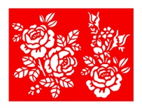 Трафарет - Розы букеты, 15*20см