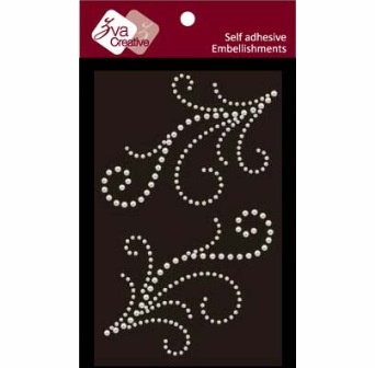 Прикраса з перлинок від Zva Creative - Flourishes - White pearl, білий колір