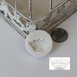 Силіконова форма (молд) - Корона, розмір: 25x15 мм