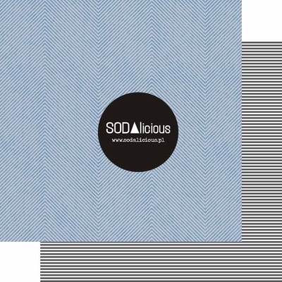 Лист скрапбумаги SODAlicious - Lazy Days - day five day six, двусторонний, 30х30 см