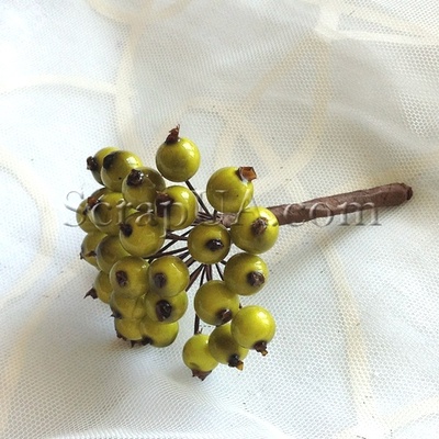 Ягоди круглі, колір зелений, пучок з 32 штук