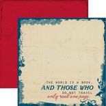 Лист скрапбумаги Authentique Roam, 30х30 см, двусторонняя