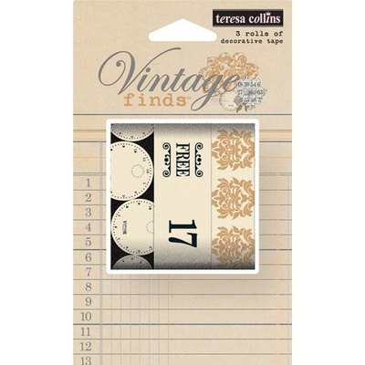 Паперовий скотч Teresa Collins Designs - Vintage Finds - Washi Tape, 3