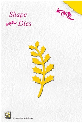 Ніж для вирубки Nellie Snellen Shape Dies- Holly Branch