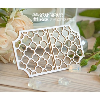 Чипборд ScrapBox - Ажурна ґратка Hb-036