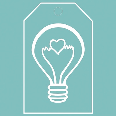 Чипборд від Вензелик - Лампочка 01, розмір: 42*67 мм